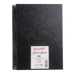 Ponart - Ponart Sketch Book Yandan Spiralli Çizim Defteri 100g A4 70 Sy