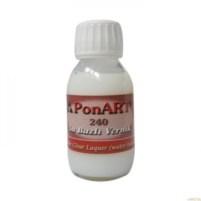 Ponart Su Bazlı Vernik 240 -Water Clear Laquer- 100ml