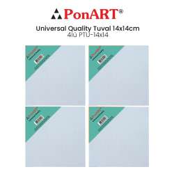 Ponart - Ponart Universal Quality Tuval 14x14cm 4lü PTU-14x14