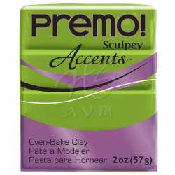 Sculpey - Premo Accents Polimer Kil 57g 5035 Bright Green Pearl