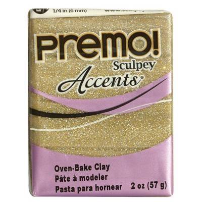 Premo Accents Polimer Kil 57g 5147 Yellow Gold Glitter