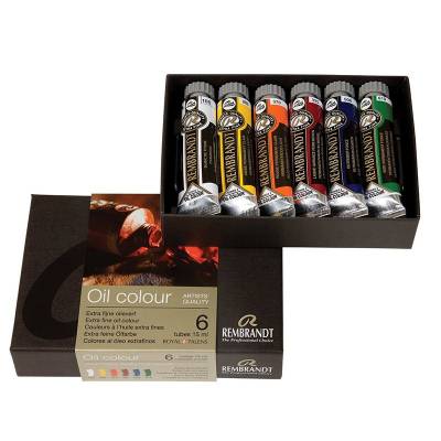 Rembrandt Oil Colour Box Yağlı Boya Seti Starter 6x15ml