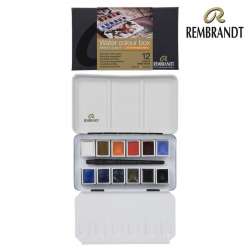 Rembrandt - Rembrandt Water Colour Box Sulu Boya Seti 12 Renk + Fırça Cityscape Selection