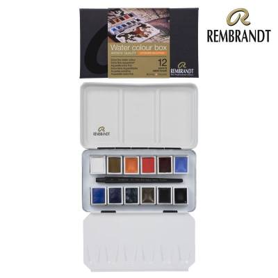 Rembrandt Water Colour Box Sulu Boya Seti 12 Renk + Fırça Cityscape Selection