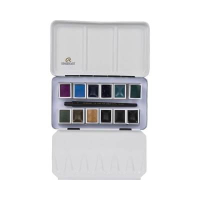 Rembrandt Water Colour Box Sulu Boya Seti 12 Renk + Fırça Granulating