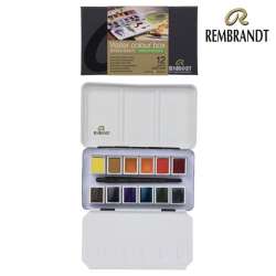Rembrandt - Rembrandt Water Colour Box Sulu Boya Seti 12 Renk + Fırça Landscape Selection