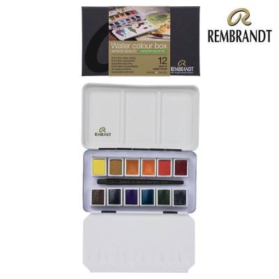 Rembrandt Water Colour Box Sulu Boya Seti 12 Renk + Fırça Landscape Selection