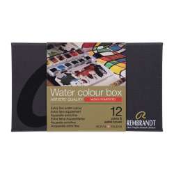 Rembrandt - Rembrandt Water Colour Box Sulu Boya Seti 12 Renk + Fırça Mono Pigmented (1)