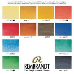 Rembrandt Water Colour Box Sulu Boya Seti 12 Renk - 4