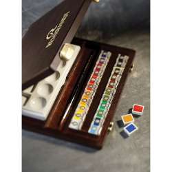Rembrandt Water Colour Box Tablet Sulu Boya Seti Ahşap Kutu 24lü 05840014 - 6