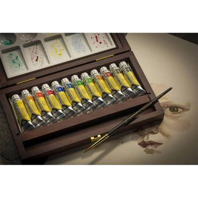 Rembrandt Water Colour Box Tüp Sulu Boya Seti Ahşap Kutu 12x10ml 05840015