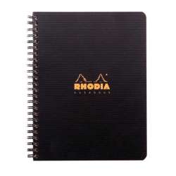 Rhodia - Rhodia Active Kareli Defter Siyah Plastik Kapak Spiralli 90g 80 Yaprak 160x210mm