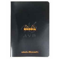 Rhodia - Rhodia Basic Noktalı Defter Siyah Kapak 80g 48 Yaprak A4