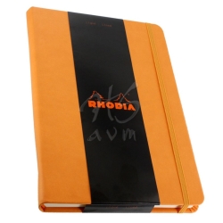 Rhodia - Rhodia Boutique Webnotebook Noktalı Defter Turuncu Sert Kapak A5