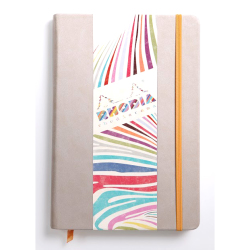 Rhodia - Rhodia Boutique Rodiarama Çizgili Defter Beige A5 96 Yaprak