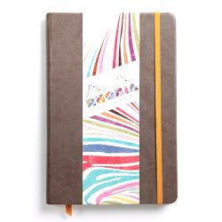 Rhodia - Rhodia Boutique Rodiarama Çizgili Defter Chocolate A5 96 Yaprak