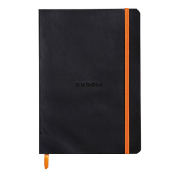 Rhodia - Rhodia Boutique Rodiarama Yumuşak Kapak Çizgili Siyah A5