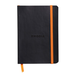 Rhodia - Rhodia Boutique Rodiarama Yumuşak Kapak Çizgili Siyah A6