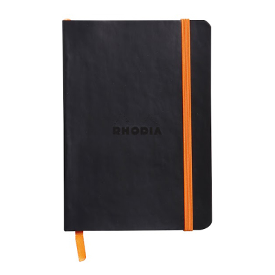 Rhodia Boutique Rodiarama Yumuşak Kapak Çizgili Siyah A6