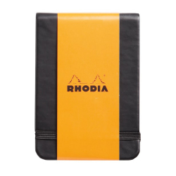 Rhodia - Rhodia Boutique Webnotebook (Üstten) Çizgili Defter Siyah 7,5x12
