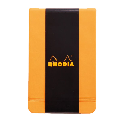 Rhodia Boutique Webnotebook (Üstten) Çizgili Defter Turuncu A6