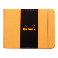 Rhodia - Rhodia Boutique Webnotebook Yandan Çizgili Defter Turuncu 140x110