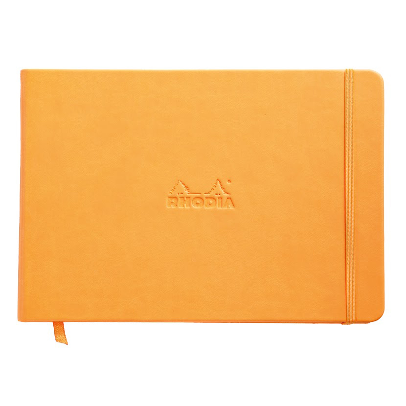 Rhodia Boutique Webnotebook (yandan) Çizgili Defter Turuncu A5