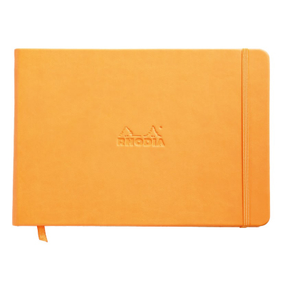 Rhodia Boutique Webnotebook (Yandan) Çizgili Defter Turuncu A5