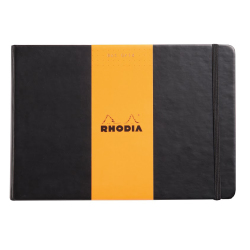 Rhodia - Rhodia Boutique Webnotebook (Yandan) Çizgisiz Defter Siyah A5