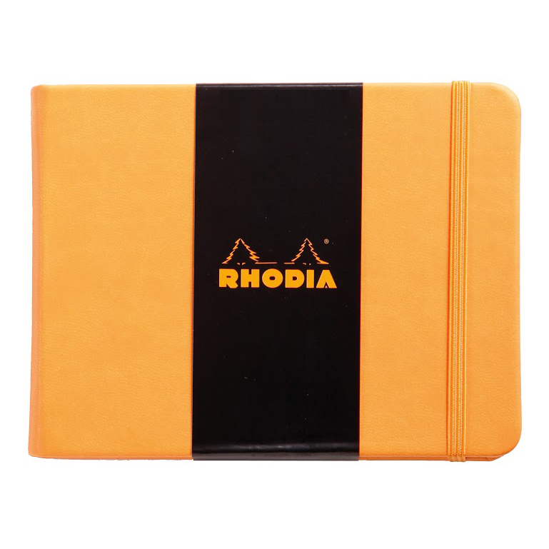 Rhodia Boutique Webnotebook Yandan Çizgisiz Defter Turuncu 14x11