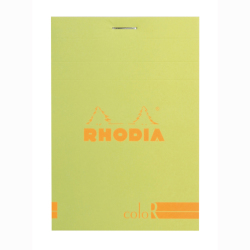 Rhodia - Rhodia Basic Çizgili Bloknot Anis Kapak 90g 70 Yaprak 8,5x12cm