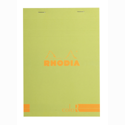 Rhodia - Rhodia Basic Çizgili Bloknot Anis Kapak 90g 70 Yaprak A5