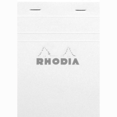 Rhodia Basic Çizgili Bloknot Beyaz Kapak 80g 80 Yaprak A6