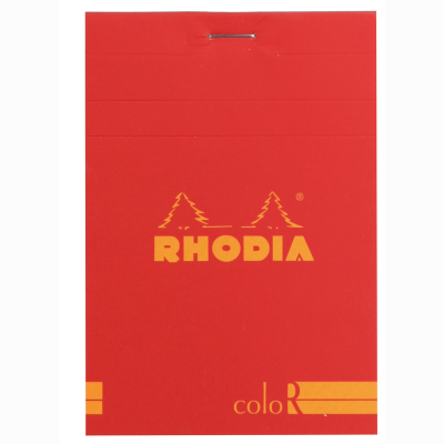 Rhodia Basic Çizgili Bloknot Poppy Kapak 90g 70 Yaprak 8,5x12cm