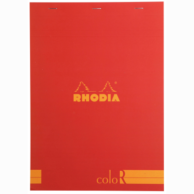 Rhodia Basic Çizgili Bloknot Poppy Kapak 90g 70 Yaprak A4