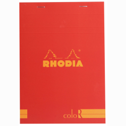 Rhodia - Rhodia Basic Çizgili Bloknot Poppy Kapak 90 g 70 Yaprak A5