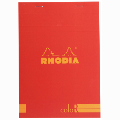 Rhodia Basic Çizgili Bloknot Poppy Kapak 90 g 70 Yaprak A5