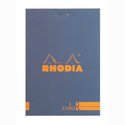 Rhodia - Rhodia Basic Çizgili Bloknot Saphire Kapak 90 g 70 Yaprak 8,5x12