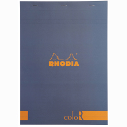 Rhodia - Rhodia Basic Çizgili Bloknot Saphire Kapak 90g 70 Yaprak A4