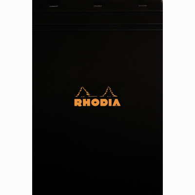 Rhodia Basic Çizgili Bloknot Siyah Kapak 80g 80 Yaprak A4