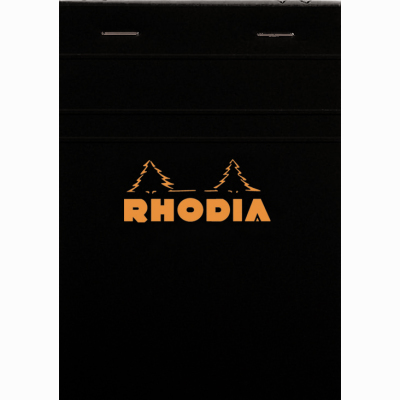 Rhodia Basic Çizgili Bloknot Siyah Kapak 80g 80 Yaprak A6