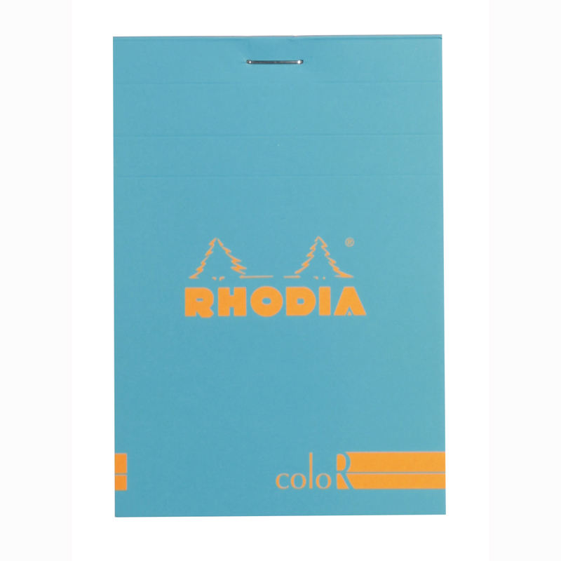 Rhodia Basic Çizgili Bloknot Turquoise Kapak 90g 70 Yaprak 8,5x12