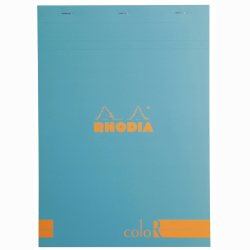Rhodia - Rhodia Basic Çizgili Bloknot Turquoise Kapak 90g 70 Yaprak A4