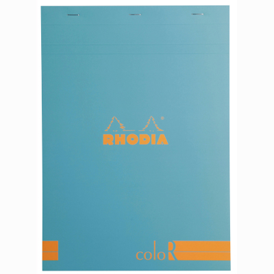 Rhodia Basic Çizgili Bloknot Turquoise Kapak 90g 70 Yaprak A4