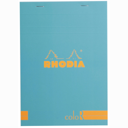 Rhodia - Rhodia Basic Çizgili Bloknot Turquoise Kapak 90g 70 Yaprak A5