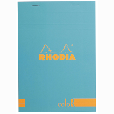 Rhodia Basic Çizgili Bloknot Turquoise Kapak 90g 70 Yaprak A5