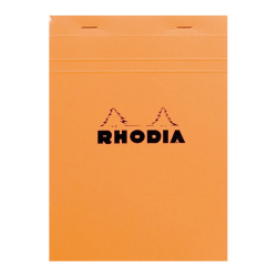 Rhodia - Rhodia Basic Çizgili Bloknot Turuncu Kapak 80g 150 Yaprak A5