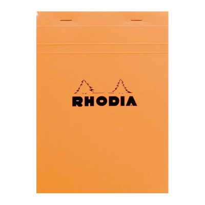 Rhodia Basic Çizgili Bloknot Turuncu Kapak 80g 150 Yaprak A5