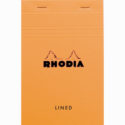 Rhodia Basic Çizgili Bloknot Turuncu Kapak 80g 80 Yaprak 11x17cm