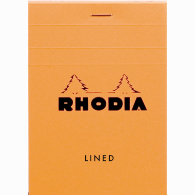 Rhodia Basic Çizgili Bloknot Turuncu Kapak 80g 80 Yaprak 8,5x12cm